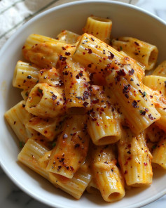 Spicy Vegan Rigatoni Pasta