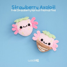 strawberry axolotl