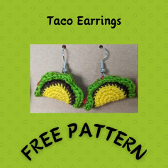 taco earrings free pattern