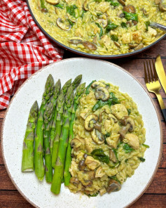 Tarragon Chicken & Mushroom Orzo