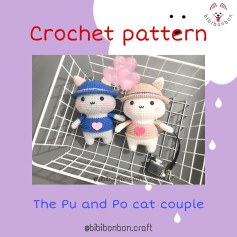 the pu and po cat couple crochet pattern