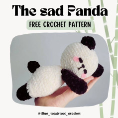 🤍✨️The sad panda FREE PATTERN✨️🤍