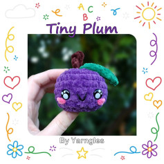 Tiny Plum free crochet pattern 🥰