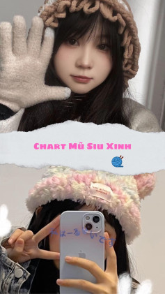 Tổng hợp các chart móc mũ, mũ gấu nâu, mũ gấu panda, mũ quái vật, mũ nồi, mũ ếch.