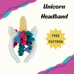 unicorn headband free pattern