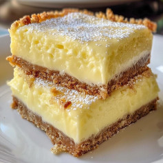 Vanilla Custard Cream Squares 💛