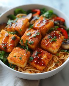 Vegan Crispy Breaded Tofu Stirfry🥢