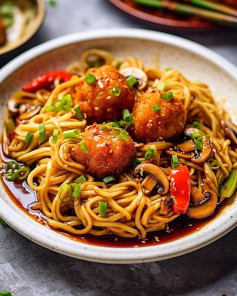 Vegan Manchurian Noodles🍜