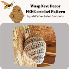 wasp nest decoy free crochet pattern