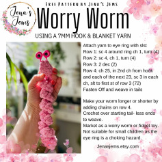 worry worm crochet pattern