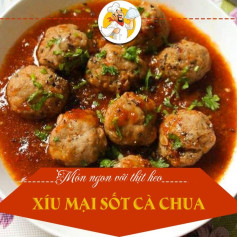 xíu mại sốt cà chua