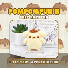 yellow pompompurin free pattern