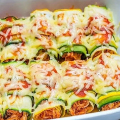 Zucchini Chicken Enchilada Roll-Ups 🤤😍😋