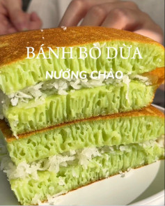 Bánh Bò Dừa Nướng Bằng Chảo 😋