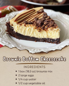 🍫🍰 Brownie Bottom Cheesecake 🍰