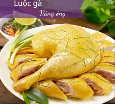 CÁCH LUỘC GÀ DA VÀNG ƯƠM - CĂNG BÓNG