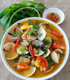 Canh ngao nấu dứa