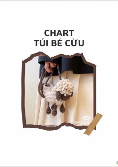 Chart túi bé cừu đơn giản