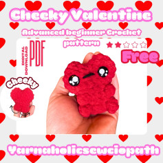 cheeky valentine advanced beginner crochet pattern