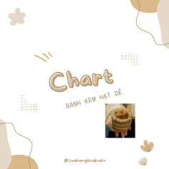 CHIA SẺ CHART MÓC LEN chart móc bánh kem hạt dẻ