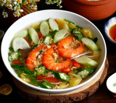 công thức nấu CANH CHUA TÔM