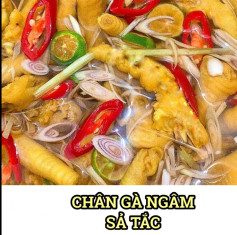 công thức nấu món chân gà ngâm sả tắc