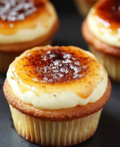 Crème Brûlée Cheesecake Cupcakes