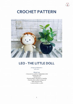 CROCHET PATTERN LEO - THE LITTLE DOLL