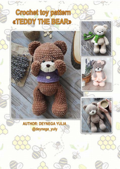 crochet toy pattern teddy the bear