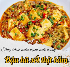 Đậu hũ sốt thịt bằm