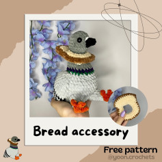 Free bread accessory pattern 🍞