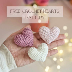 free crochet hearts pattern