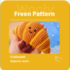 🎉 Free Crochet Pattern: Adorable Croissant Amigurumi! 🥐