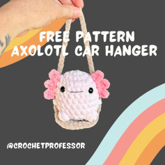 free pattern axolotl car hanger