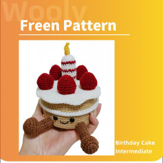 free pattern birthday cake intermediate