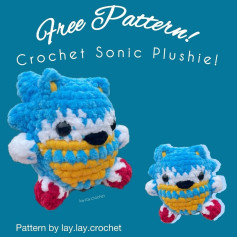 free pattern crochet sonic plushie