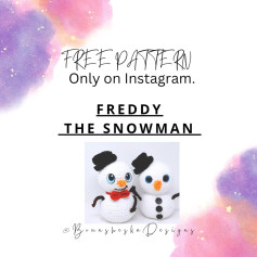 free pattern freddy the snowman