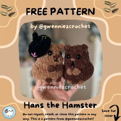 ✨FREE PATTERN HANS THE HAMSTER✨