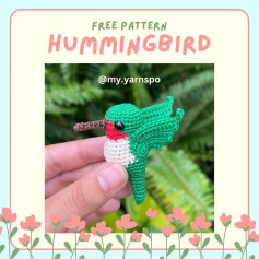 free pattern hummingbird