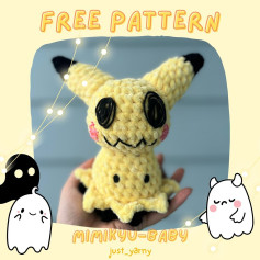 free pattern mimikyu baby