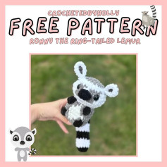 free pattern ronny the ring tailed lemur