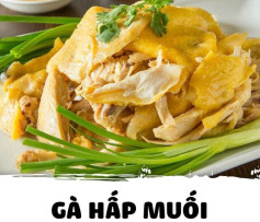 Gà hấp muối