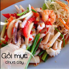 Gỏi mực chua cay ngon hấp dẩn ...