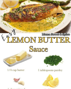 Homemade Lemon Butter Sauce