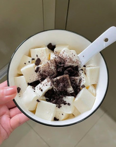 HƯỚNG DẪN CẢ NHÀ CÁCH LÀM PUDDING SỮA PHÔ MAI OREO CỰC DỄ