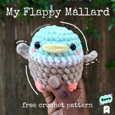 my flappy mallard free crochet pattern