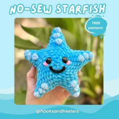 no sew starfish free pattern