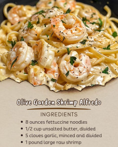 🍤 Olive Garden Shrimp Alfredo 🍤