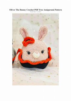 Oliver The Bunny Crochet PDF Free Amigurumi Pattern