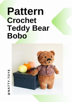 pattern crochet teddy bear bobo